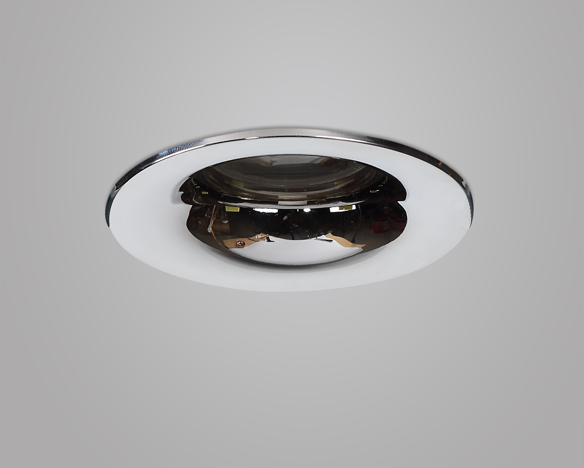 Bruve GU10 Recessed Round Polished Chrome IP65 Downlighter, Cut-Out 68mm DX200402  Dlux Bruve IP65